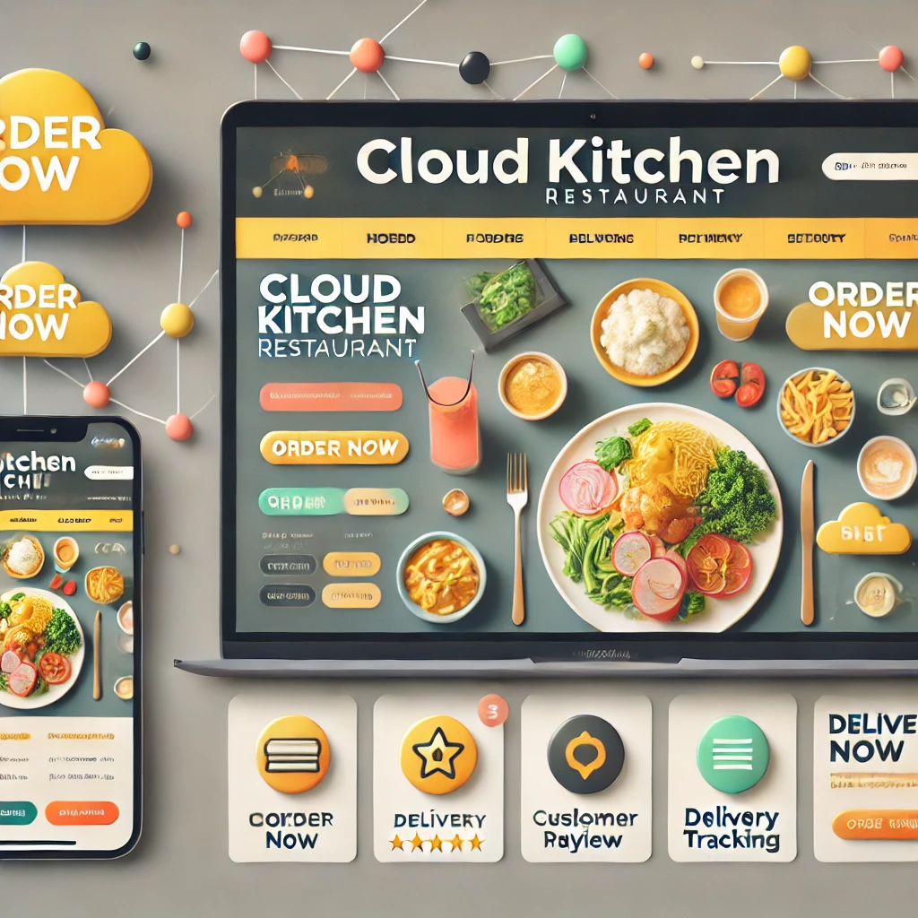 Cloud Kitchen Restaurant Website Themes